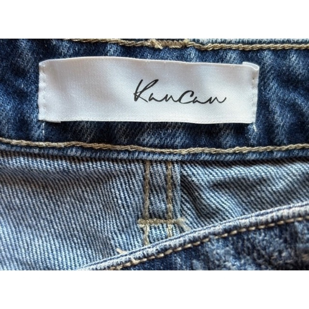 KanCan Jovana High Rise‎ Distressed Cuff Button Fly Jean Shorts size Small T31-1 - Picture 4 of 4